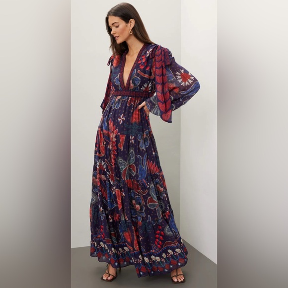FARM Rio Multicolor Maxi Dress - Picture 1 of 7